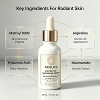 Sérum facial anti-âge au collagène MRUIS, acide hyaluronique, vitamine C, végétalien, sans parfum, liftant, réduit les ridules, 30 ml, OEM ODM