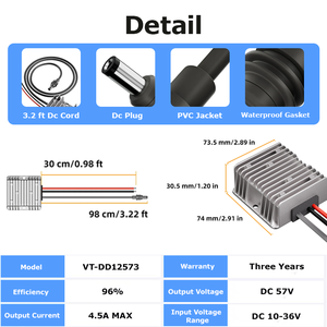 Starlink Mini Dc Dc convertitore di uscita positiva e negativa 12v 57v Dc convertitore adattatore Kit - Product Image 6