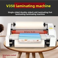 Máquina Laminadora Térmica Rongda V350 con Control Electrónico de Temperatura, Laminación en Frío y Caliente para Papel