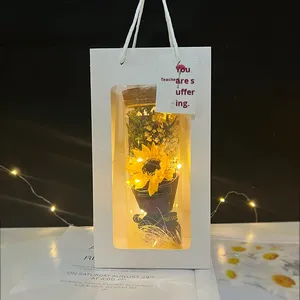 Regalo para el Día del Maestro, Flores Secas de Gypsophila, Flores de Jabón, Flores Preservadas, Ramo Eterno, Decoración para Ventanas, <span class=keywords><strong>Bolsa</strong></span> de Regalo - Product Image 6