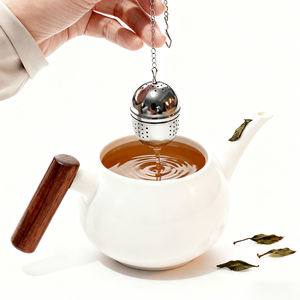 ناقع الشاي غير القابل للصدأ البيض ، فلتر القهوة والتوابل ، ناشر على شكل كرة الشاي ، ناقع المطبخ المنزلي - Product Image 3