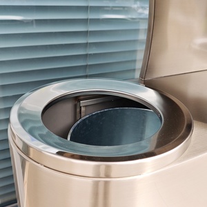 Bền thép không gỉ chất thải <span class=keywords><strong>bin</strong></span> với thiết kế hiện đại cho ngoài trời công viên - Product Image 5