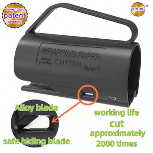 Wrapping Paper Roll <b>Gift</b> Cutter Tool with 3 Pcs Replaceable Blade Kit <b>Gift</b> Christmas and Birthday Holder Tube Slicing Trimming - Product Image 5