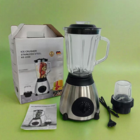 Mixeur Électrique Commercial 5 Vitesses avec Bol en Acier Inoxydable 1,5 L – Appareil de Cuisine Polyvalent pour Jus et Aliments – Offre Spéciale