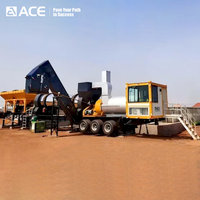 Centrale à asphalte mobile ACE Iap Super 60t/h avec moteur et pompe haute performance pour la construction de routes agricoles au Kenya