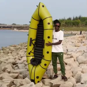 Yuanjing Customized Self Bailing Paddle Inflatable Tpu Whitewater Lightweight Kayak Packraft On Sale