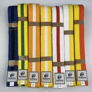 Customizable Unisex BJJ Jiu-Jitsu Color Belt For Brazilian Jiu-Jitsu Martial Arts And Martial Arts Clothing