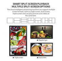 Écran LCD publicitaire intérieur Full HD de 23,6 pouces 2K 4K pour menu de restaurant, affichage de kiosque de restauration rapide, affiche numérique