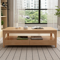 Usine de meubles, meilleur prix, logo personnalisé, petit MOQ, table basse écologique au design unique, meubles de salon, table basse en bois.