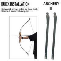 Kit de bras d'arc classique fait maison pour la chasse pêche bande de fibre de verre époxy membre d'arc feuille d'arc durable en fibre de verre personnalisée