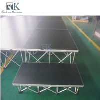 Plateforme de scène pliable en alliage d'aluminium RK, scène intelligente pliable pour événements et concerts en plein air