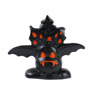 HAOXUAN Halloween Monstruo Verde Bruja Mago Casa del Árbol Resina Pequeña Figura Miniatura Paisaje Accesorios Animados - Product Image 4
