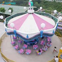 Fournisseur chinois d'attractions, machines de jeu pour enfants et adultes, manèges de parc d'attractions, balançoire rotative palpitante, chaise volante