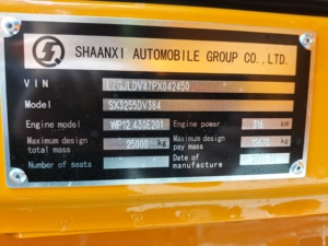 Camion à benne basculante Shacman F3000 6X4 380HP SHACMAN à prix avantageux, neuf, à vendre - Product Image 6