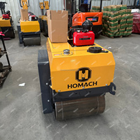 Compacteur routier diesel portatif à double tambour 330KG 550KG 850KG