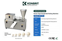 Machine à runder la pâte en spirale automatique KONBRIT |   Machine à former des boulettes de pâte en acier inoxydable pour boulangerie