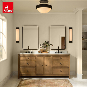 Allandgroup Magnifique meuble-lavabo de salle de bain en contreplaqué avec vasque intégrée et plateau en pierre de luxe - Product Image 3