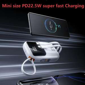 แบตสำรองขนาดเล็ก10000มิลลิแอมป์ต่อชั่<span class=keywords><strong>ว</strong></span>โมง22.5<span class=keywords><strong>ว</strong></span>ัตต์20<span class=keywords><strong>ว</strong></span>ัตต์พร้อมสายเคเบิล Type-C <span class=keywords><strong>แบบ</strong></span>พกพา<span class=keywords><strong>ปลั๊ก</strong></span>ของข<span class=keywords><strong>ว</strong></span>ัญคริสต์มาส3C เดินทางกลางแจ้ง - Product Image 6