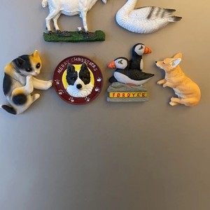 Pegatina de resina para refrigerador con diseño creativo de animales de granja en 3D, serie de cabras y cachorros. - Product Image 4