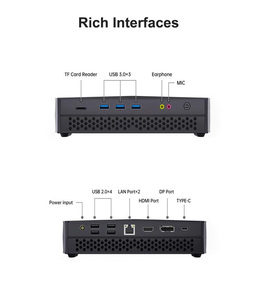 <span class=keywords><strong>AMD</strong></span> <span class=keywords><strong>Ryzen</strong></span> <span class=keywords><strong>7</strong></span> <span class=keywords><strong>5800H</strong></span> มินิพีซี2xDDR4 N-Me ช่อง HD + DP + USB-C จอแสดงผลสามจอคอมพิวเตอร์เดสก์ท็อปสำหรับเล่นเกม - Product Image 1