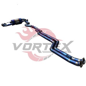 ระบบท่อไอเสียน้ำหนักเบาประสิทธิภาพสูง Vortex Blue Burnt Titanium Alloy สำหรับ 1M E82 Ti Universal Fit ขนาด 1.2 มม. รับประกัน 24 เดือน - Product Image 3
