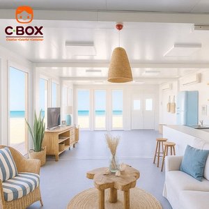 บ้านสำเร็จรูป Cbox แบบโมดูลาร์หรูหรา สำหรับพื้นที่ใช้งานกลางแจ้ง ทนลมแรง ใช้เป็นสำนักงาน ที่อยู่อาศัย หรือบ้านคอนเทนเนอร์แบบแพ็คสำเร็จ - Product Image 5
