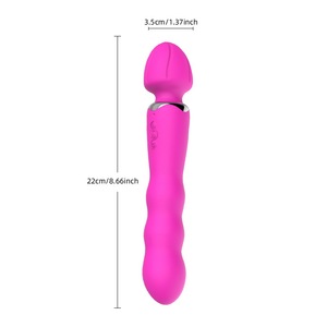 Meistverkaufter Leistungsstarker Dildo-Vibrator Silikon Doppelkopf Vibrierender G-Punkt-Massager Männliches und Weibliches Erwachsenen-Sexspielzeug - Product Image 2