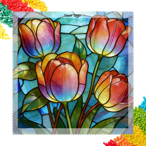 Pittura Diamantata 5D Fai da Te - Fiori di Tulipano in Vetro Colorato - Product Image 1