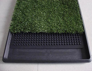 Tapis rond portable 3 couches pour animal de compagnie, pot de chat, chien, toilette, herbe - Product Image 5