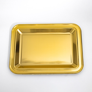 Plateau jetable en PS de grande taille 45x33cm, revêtement laminé, résistant à l'huile, imperméable, pour servir des <span class=keywords><strong>fruits</strong></span> <span class=keywords><strong>frais</strong></span>, des sushis - Product Image 2