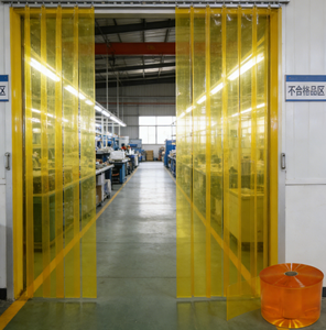 Cortina <span class=keywords><strong>de</strong></span> tiras <span class=keywords><strong>de</strong></span> PVC extruido BOTHWIN con servicios <span class=keywords><strong>de</strong></span> moldeo y corte, origen Shandong, para zonas <span class=keywords><strong>de</strong></span> <span class=keywords><strong>cuarentena</strong></span> y paso. - Product Image 1