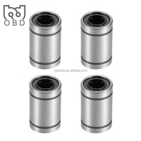 Rodamiento Lineal LM8UU de Acero Cromado de Precisión P0 para Máquina de Carpintería, Herramienta Mecánica, Movimiento Deslizante, Diámetro de Eje de 25 mm, 3D