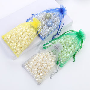 9X12Cm solido tessuto di Eco <span class=keywords><strong>Mesh</strong></span> regalo Packaging bagagli gioielli Wedding Candy Craft Organza Pouch Bag - Product Image 3