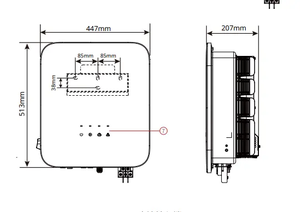 Onduleur solaire triphasé connecté au réseau <span class=keywords><strong>Goodwe</strong></span> GW5K-<span class=keywords><strong>DT</strong></span> 5Kw 6Kw 380V avec une efficacité de 98,2 % et un système de surveillance intelligent - Product Image 2