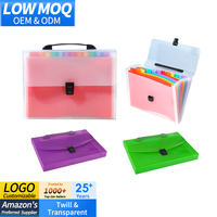 Nouveau design Portable PP matériel accordéon organisateur de fichiers fournitures de bureau scolaire A4 dossier de fichiers en expansion avec poignée
