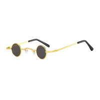 Mode Punk lunettes de soleil rondes Mini lunettes de soleil lunettes de soleil rétro hommes et femmes Super petits modèles de cadre