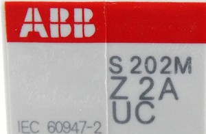 Plc S 202m Z 2a <strong>Uc</strong> 2cds272061r0278 Circuit Breaker -<strong>un</strong>- for Warranty Product - Product Image 2