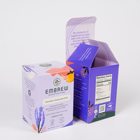 Boîte d'emballage en papier avec logo recyclable personnalisable pour les marques de beauté durables
