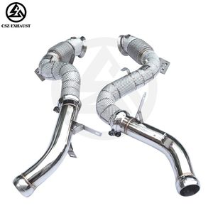 CSZ <strong>Straight</strong> Down <strong>Pipes</strong> for Mercedes-Benz W213 E63/E63S AMG GT63/GT63S 4.0T 2019- Sport Performance Exhaust Downpipe - Product Image 6