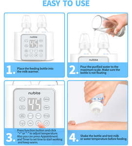 Fabrika stokları BPA ücretsiz çok fonksiyonlu elektrikli taşınabilir bebek süt şişesi isıtıcı mama besleyici isıtıcı sterilizatörler - Product Image 5