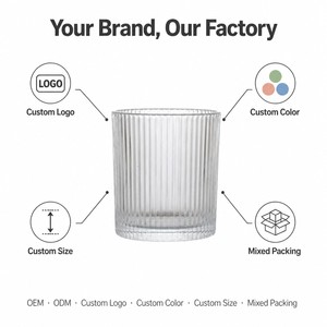 Frasco de Vidrio Transparente para Boticario, Logotipo Personalizado, OEM, Venta al por Mayor de Fábrica, Decorativo, de Alta Calidad, Base Gruesa, Contenedor para Velas Aromáticas - Product Image 4