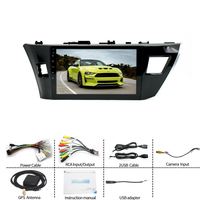 10.1 pouces vidéo tableau de bord autoradio stéréo Android multimédia lecteur Dvd de voiture pour Toyota Corolla 2014-2016