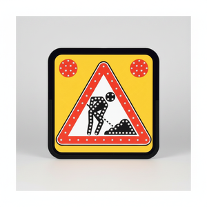 Señal de Tráfico LED para Mantenimiento de Carreteras, 60 x 60 cm, Producto de Advertencia Vial - Product Image 2