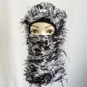 Cagoule tricotée effet vieilli, douce, à un trou, cache-visage pour soirée, <span class=keywords><strong>masque</strong></span> de ski, couvre-chef chaud d'extérieur, streetwear - Product Image 6