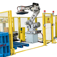 Système de palettisation robotisé pour caisses/cartons/sacs - Poste de travail robotisé pour la manutention
