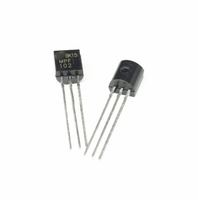 MPF102 Nuevo Transistor MOSFET RF Original, Transistor JFET de Canal N, 25V 20MA TO-92, Componentes Electrónicos