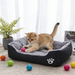 Pet Bed Sofa for Dogs <b>Cats</b> Eco-Friendly Oxford Cloth Anti-Slip Short <b>Plush</b> PP Cotton Comfortable Winter XL - Product Image 2