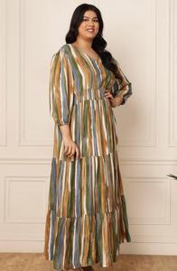 Vêtements décontractés pour femmes de style moderne longueur au sol longue robe en rayonne imprimée à fleurs pour femmes vêtements décontractés et de fête - Product Image 4