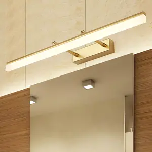 24 inç LED Modern siyah banyo Vanity ışıkları ayna Vanity aydınlatma armatürleri banyo mat siyah banyo aydınlatma armatürleri