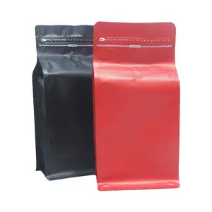 125g 250g 340g 500g 1kg 사용자 정의 빈 플랫 바닥 커피 파우치 PET 재료 콩 차 커피 포장 비닐 봉지